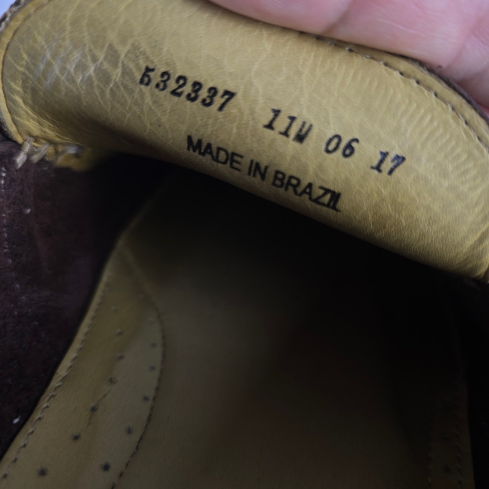 Martin Dingman "Bill" Water Buffalo Leather Penny Loafers - Brown Mens 11W - Picture 10 of 10